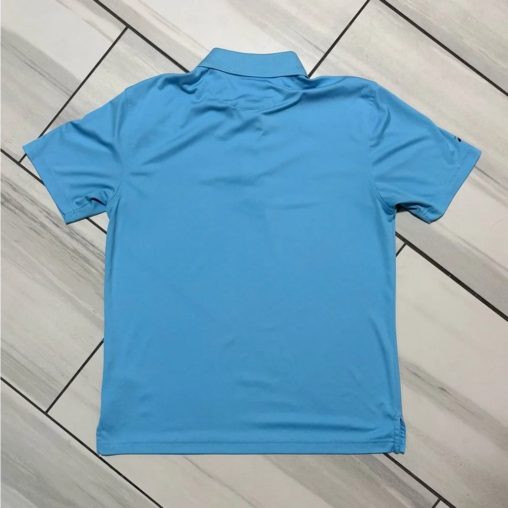 Brooks Brothers Men's Polo Shirt Light Blue Performance Series Golf Stretch | S